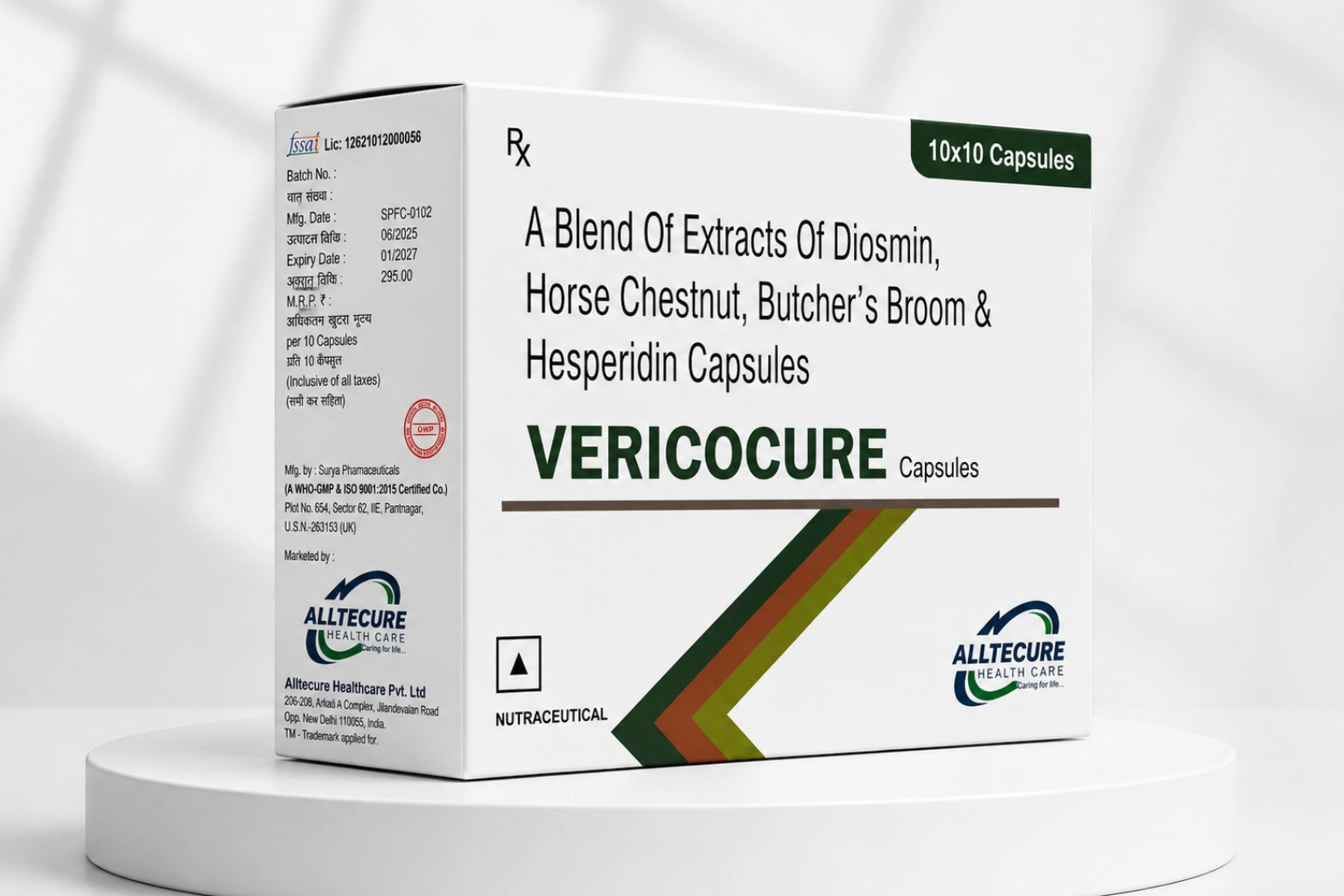 Vericocure Capsules vascular wellness support